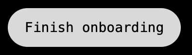 Finish onboarding. Account details and provider sign-in status are excluded from this crop.