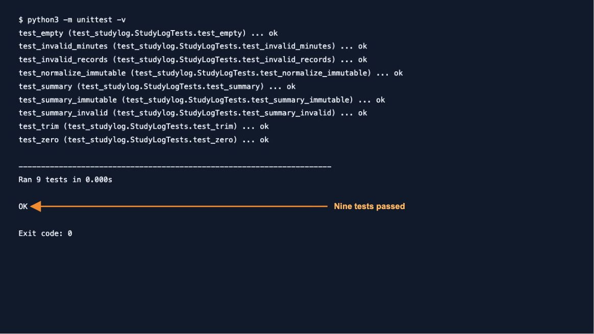 Nine tests passed — actual Jcode test output